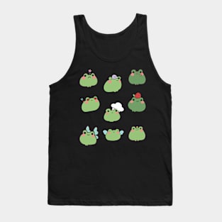 Frogs Doodle meme emoji  sticker - Classic Vintage Summer Tank Top